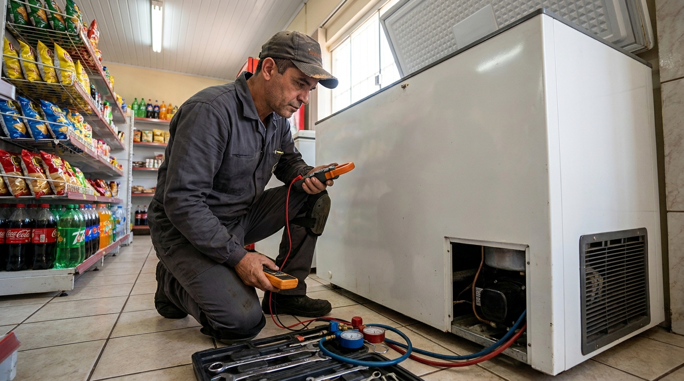 Conserto de placa eletrônica de freezer em Suzano‑SP